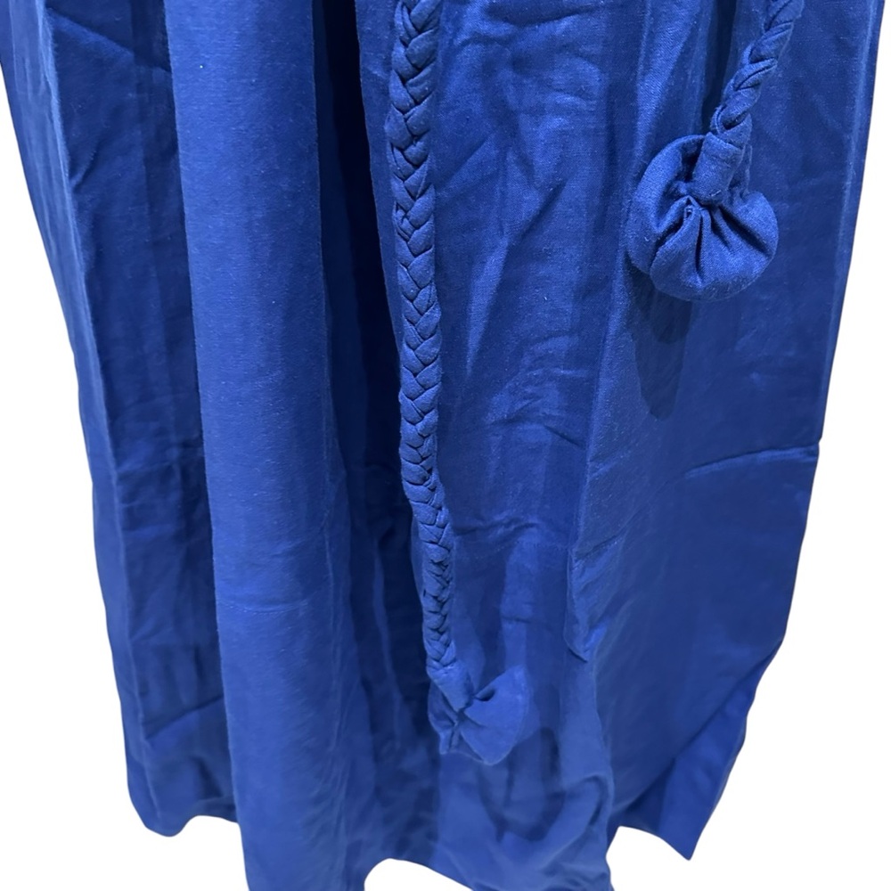 Farm Rio One Shoulder Blue Leaf Maxi Dress Small New with Tag - Picture 7 of 16